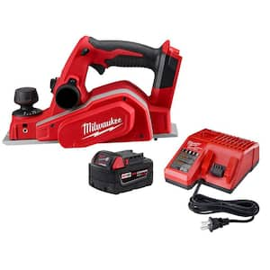 M18 18V Lithium-Ion Cordless 3-1/4 in. Planer with One 5.0Ah Battery and Charger