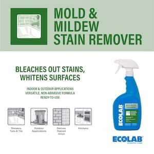 32 oz. Mold and Mildew Stain Bleach Powered Remover, Scrub Free Formula for Bathroom, Kitchen, Pool, Patio