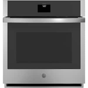 27 in. Smart Single Electric Wall Oven with Convection and Self Clean in Stainless Steel