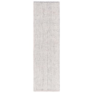 Abstract Red/Ivory 2 ft. x 8 ft. Multicolored Marle Runner Rug