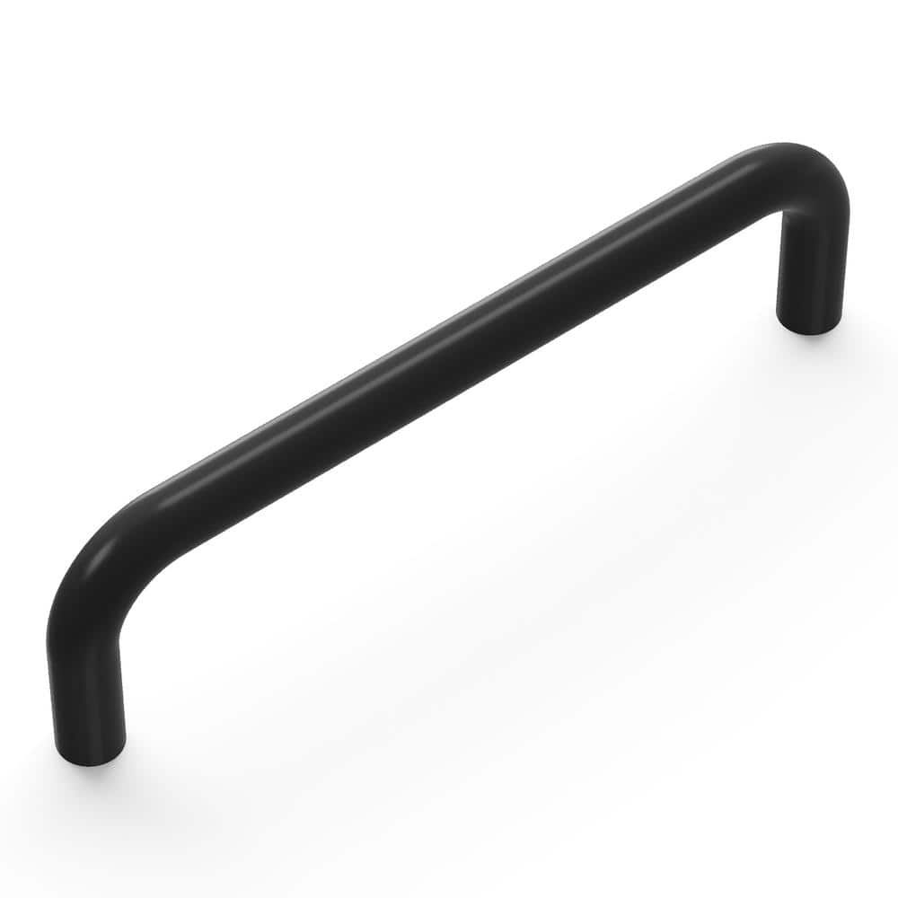 Matte Black Brass Modern Cabinet Handle Pulls, 4 Inch