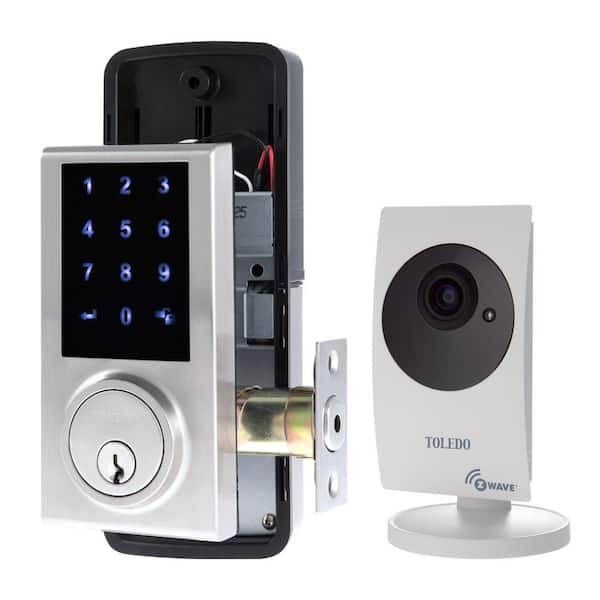 TOLEDO Electronic Touch Screen, Z-wave, Deadbolt with Cam