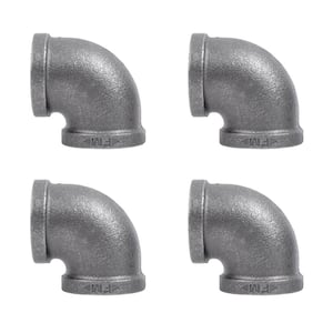 1 in. Black Iron 90° FPT x FPT Elbow Fitting (4-Pack)
