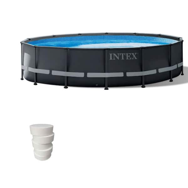 Intex 14 ft. x 42 in. Ultra XTR Frame Above Ground Pool Set with 3 In Chlorine Tablets
