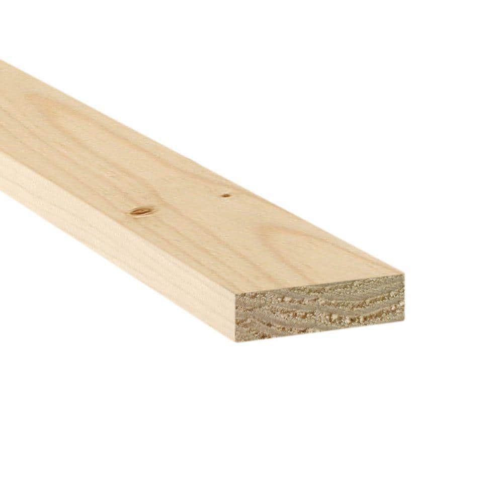1 in. x 4 in. x 12 ft. Premium Kiln-Dried Square Edge Whitewood