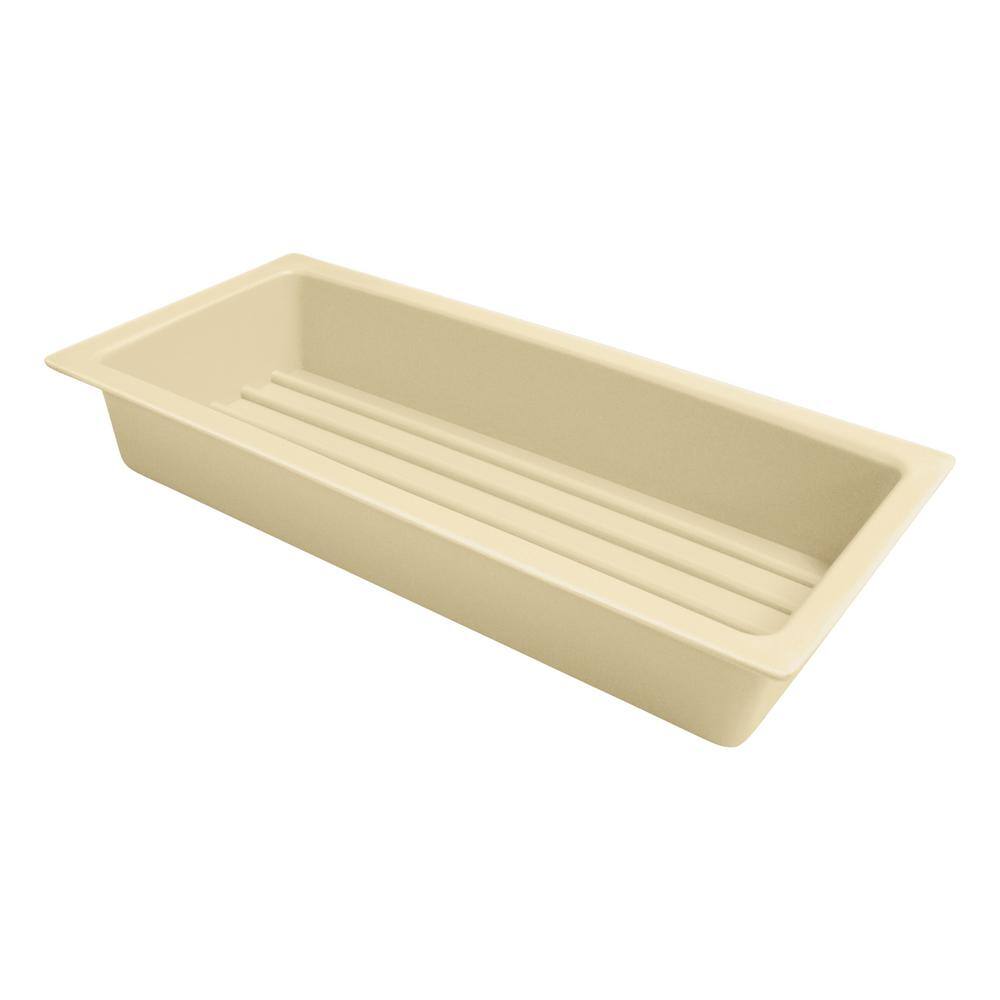 Natural Maple Wood Under Sink Cabinet Storage Organizer with Chrome Rails