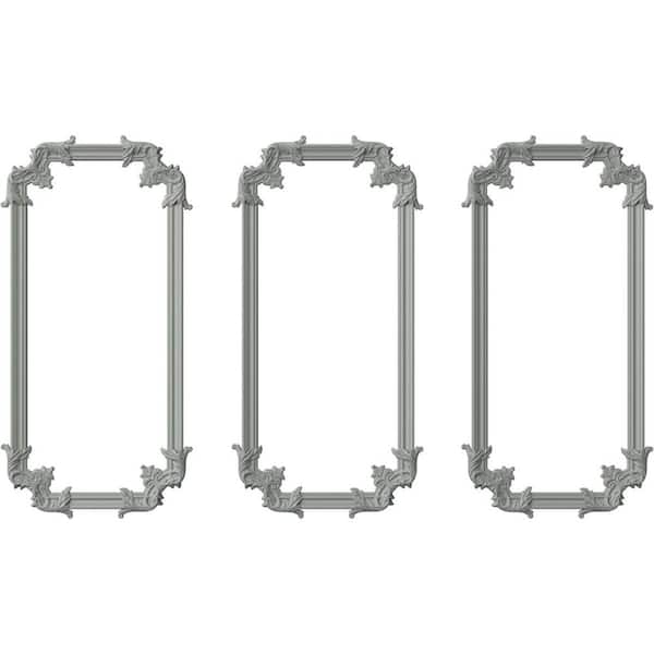 24 in. W x 48 in. H Unfinished Polyurethane Oxford Panel Moulding Kit (Triple Panel)