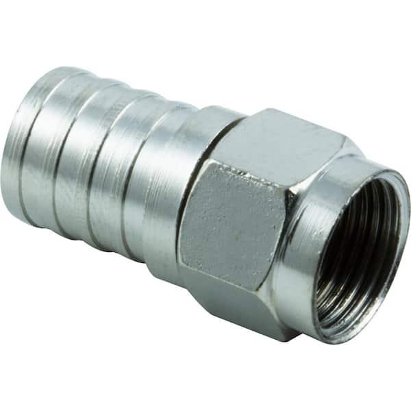 GE RG6 Crimp-On F Connectors (50-Pack)