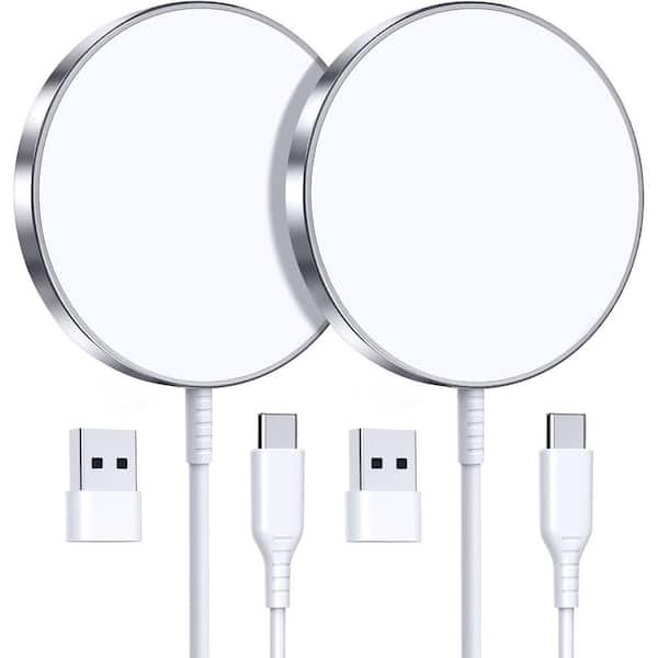 OBJLGEV Magnetic Wireless 15W Fast Charger iPad 2 Pack for iPhone 16 Pro Max/16 Pro/16 Plus/16/15/14/13/12 Series & AirPods Pro