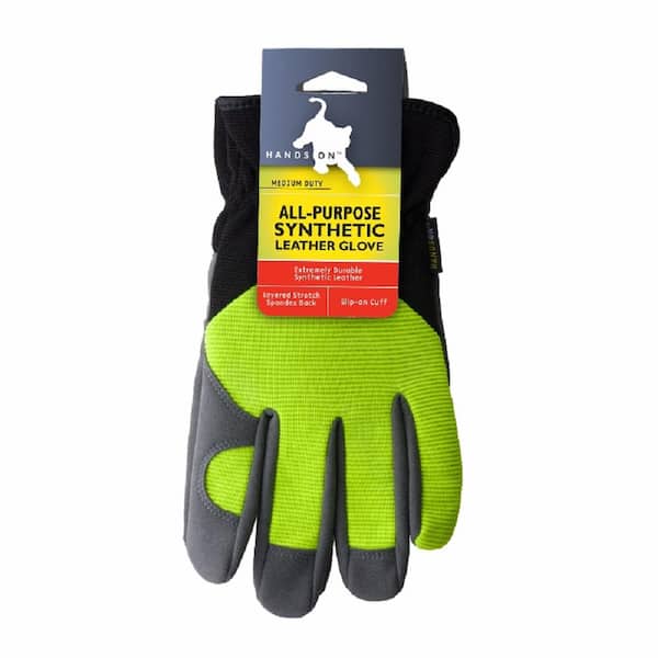 Gardening Gloves Synthetic Leather and Spandex High Visibility Comfortable 