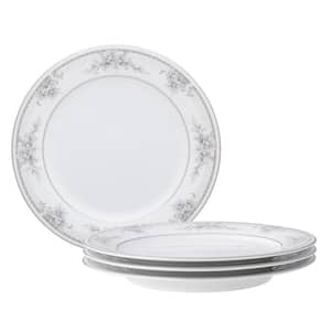 Sweet Leilani 8.25 in. (White) Porcelain Salad Plates, (Set of 4)
