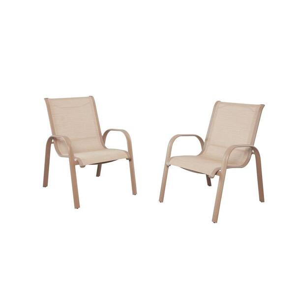 Hampton Bay Westin Commercial, Contract Grade Sling Patio Dining Chairs (2-Pack)