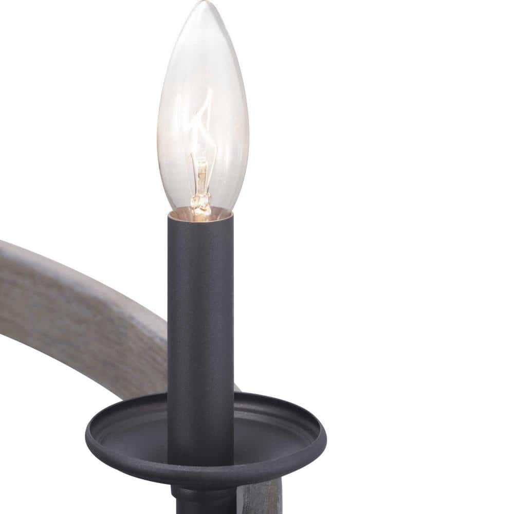 Gulliver Graphite Black Two-Tier 9-Light Chandelier