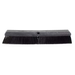 Sparta 18 in. Black Polypropylene Push Broom Head (12-Pack)