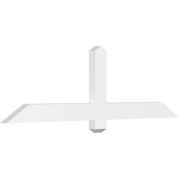 Ekena Millwork Eugene 60 in. W x 17.5 in. H x 2 in. D Signature Polyurethane Bracket