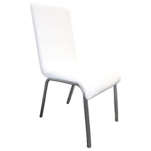 Reagan White Faux Leather Side Chairs (Set of 4)