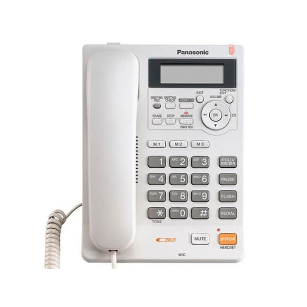 Panasonic Corded Speakerphone with Caller ID - White