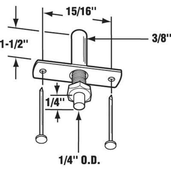 312976 - Tapered Threshold and Bottom Pivot Kit