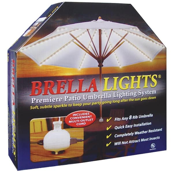 Blue Star Group Brella Lights Patio, Best Solar Patio Umbrella Lights Home Depot