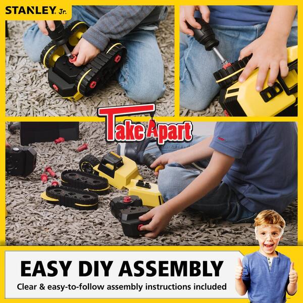 Stanley Jr Kids 21 Piece Toy Toolbox & Tool Set