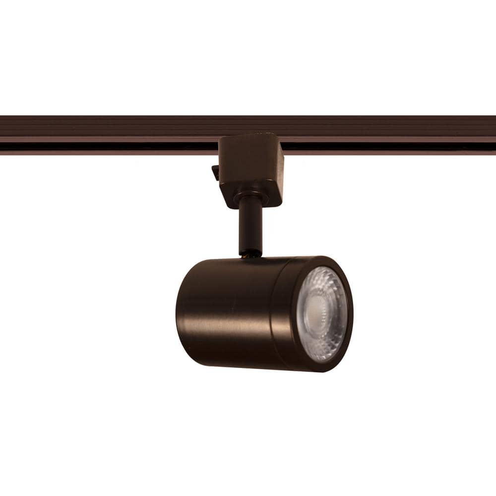 Dark Bronze 12-Light LED Track Lighting with Clear Glass Lens