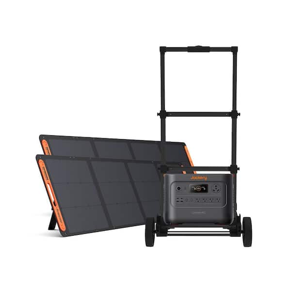 3600W/7200W Peak Push Button Start Portable Power Station Explorer 3000 v2 w/1 Trolley, Essential Home Backup Outdoors