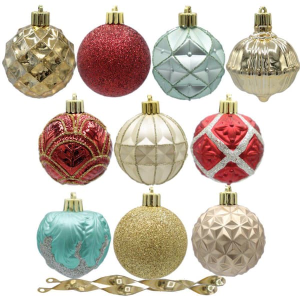 Home Accents Holiday Sugarplum Knoll 60 mm Assorted Ornament (101-Count)