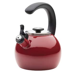 Camille 3.0 Quart Stainless Steel Whistling Tea Kettle with Aluminum C –  Creative Home