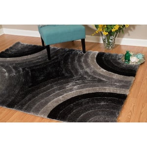Finesse Astral Black 1 ft. 10 in. x 3 ft. Accent Rug
