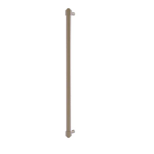 18 in. Center-to-Center Refrigerator Pull in Antique Pewter