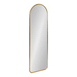 Caskill 15.74 in. W x 47.24 in. H Gold Arch MidCentury Framed Decorative Wall Mirror