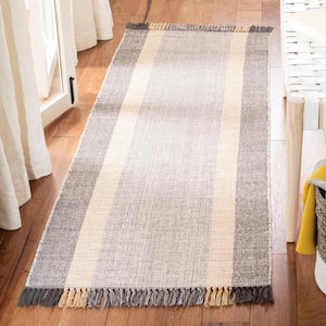 Montauk Mustard/Gray 2 ft. x 7 ft. Striped Runner Rug