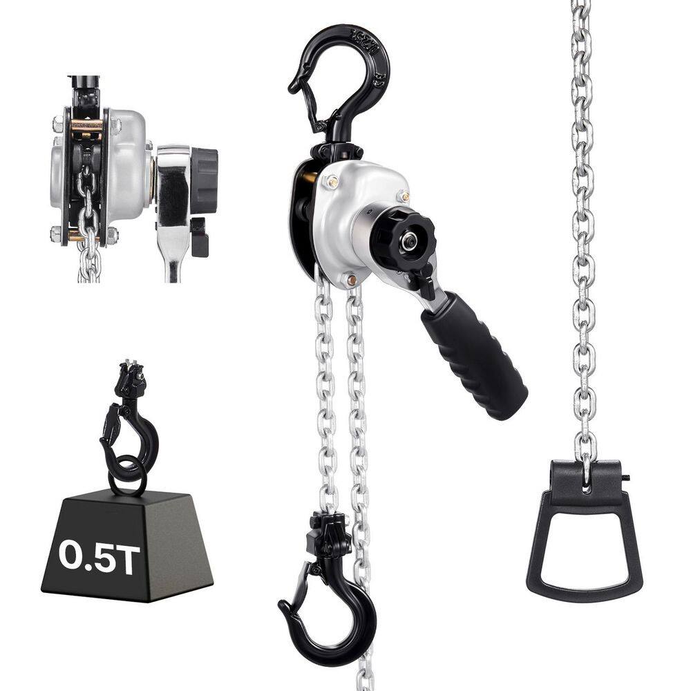 Manual Lever Chain Hoist, Heavy Duty Come Along, 20 ft. Lift G80 Steel With Dual Pawl Brake, Hooks, 1100 lbs. Capacity price history on PriceWatchPro