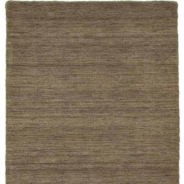 2 ft. x 8 ft. Gray Solid Color Washable Area Rug