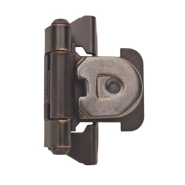 Amerock OilRubbed Bronze 1/4 in. Overlay Single Demountable, Partial