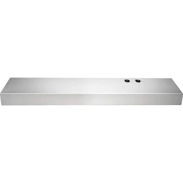 Frigidaire 30 in. Convertible Under Cabinet Range Hood in Stainless Steel with Charcoal Filter and Dishwasher Safe Grease Filter