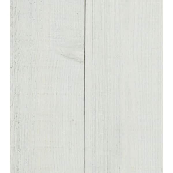 American Pacific 3/8 in. x 5-1/2 in. x 4 ft. Coastal Ivory Planking Weathered Barn Wood Boards (2 Boxes per Carton)