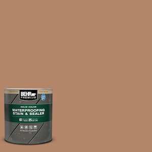 1 qt. #SC-158 Golden Beige Solid Color Waterproofing Exterior Wood Stain and Sealer