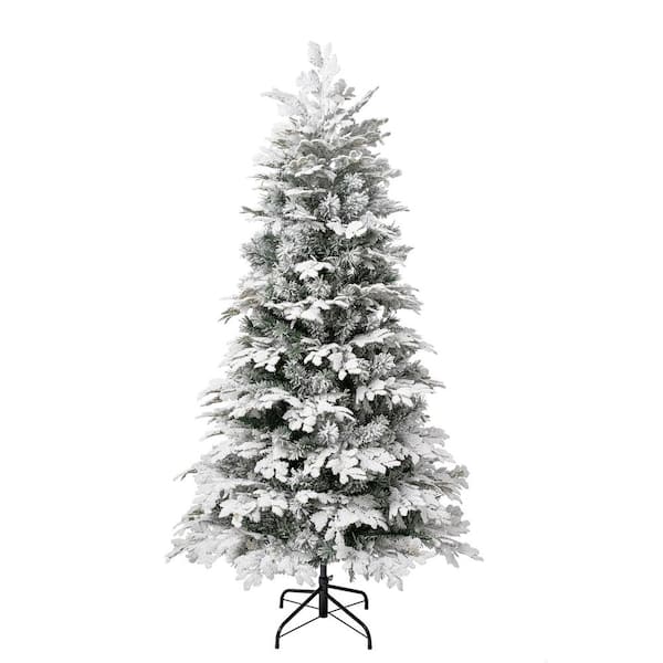 6 ft. Unlit Acacius Snowy Artiificial Christmas Tree