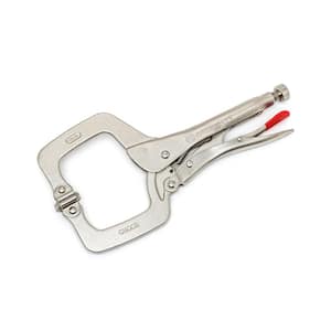 11 in. Locking C-Clamp with Swivel Pad Tips