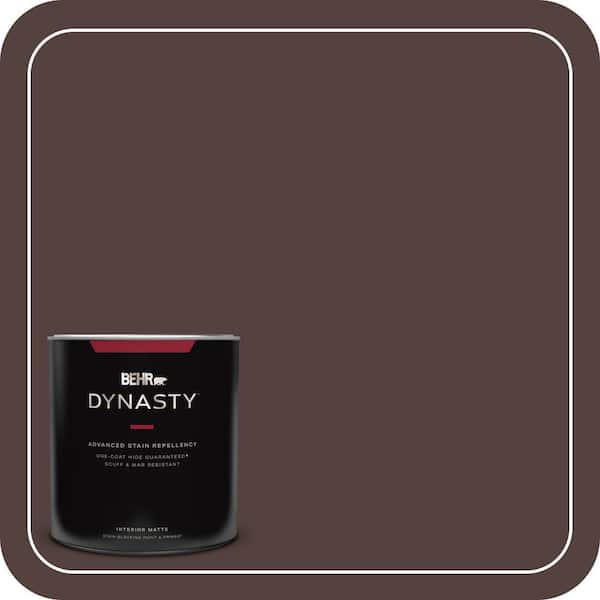 BEHR DYNASTY 1 qt. #BNC-21 Double Espresso Matte Interior Stain-Blocking Paint and Primer
