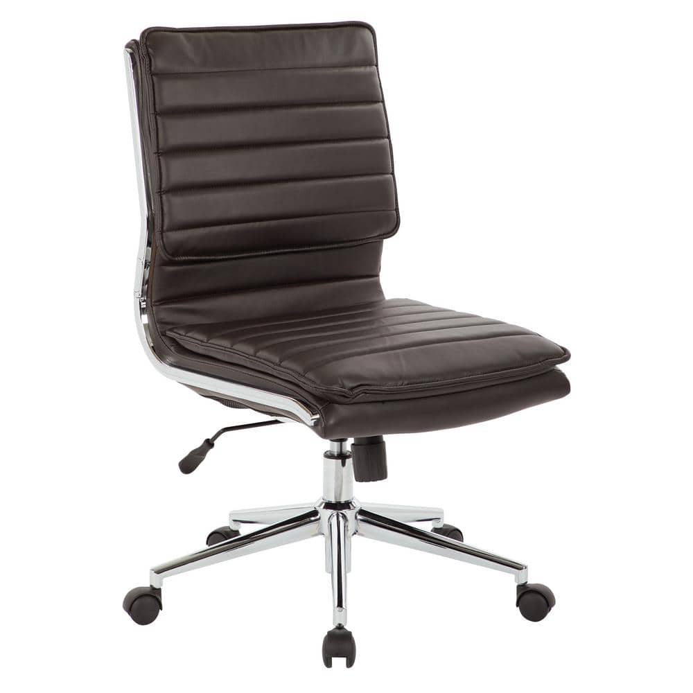 Reviews for Office Star Products Espresso Armless Mid Back Manager's