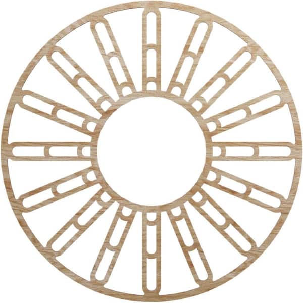 Ekena Millwork 0.25 in. x 36 in. x 36 in. Wood Medallion Moulding
