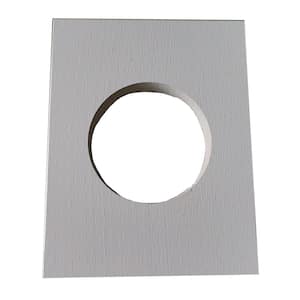 5/4 in. x 7-1/4 in. x 11-1/4 in. Artic White R&R Large Light Mounting Block 3-5/8 in. Hole - Smooth Siding Accessory