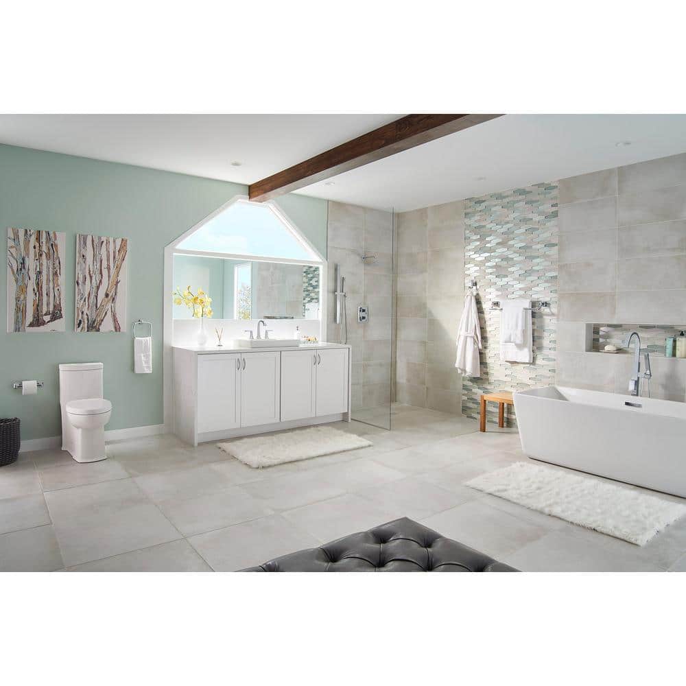 Polished Chrome 24-Inch Double Wall-Mounted Towel Bar