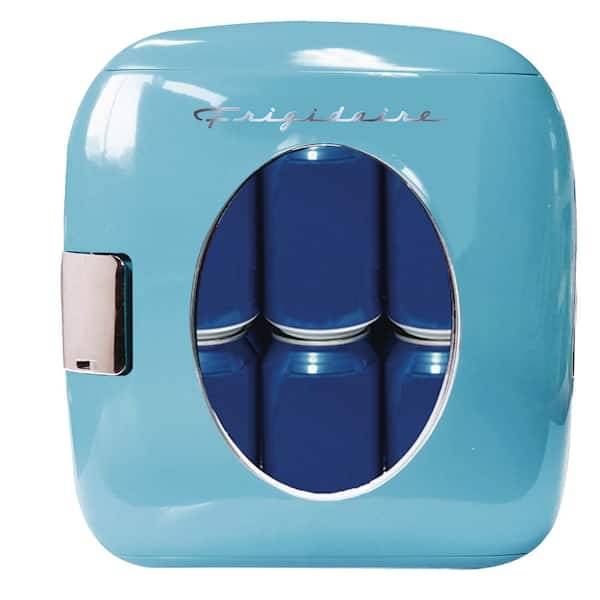 Frigidaire 12 Can Mini Retro Beverage Cooler in Turquoise