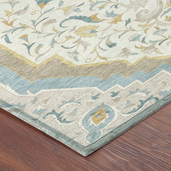 Chantille Machine Washable Indoor/Outdoor Abstract ACN2715 Ivory 2 ft. x 3 ft. Accent Rug