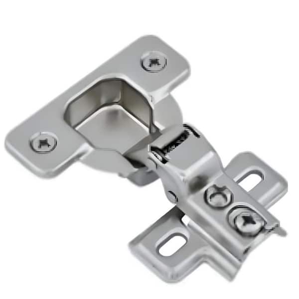 Sapphire Half Overlay Self-Closing Concealed No Radius Cabinet Hinge in Polished Chrome - (Set of 24)