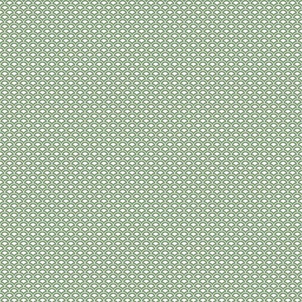 Shell Top Emerald Green Matte Finish Non-Woven Paper Non-Pasted Wallpaper Sample