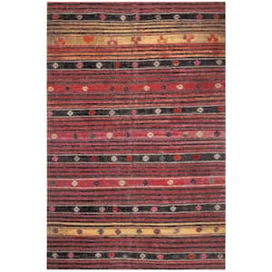 Montage Rust/Multi 4 ft. x 6 ft. Geometric Indoor/Outdoor Patio  Area Rug